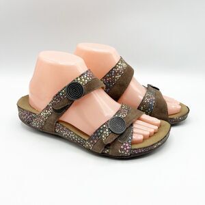 ROMIKA Fidschi Sandals Womens Size 38 Leather Slides 7/7.5 US Adjustable Straps